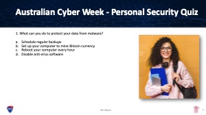QLD - Sunshine Coast - Australian Cyber Week - Personal Security Quiz